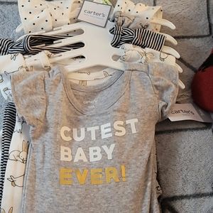 Carters baby bodysuits pack of 5, 0-3 months NWT
